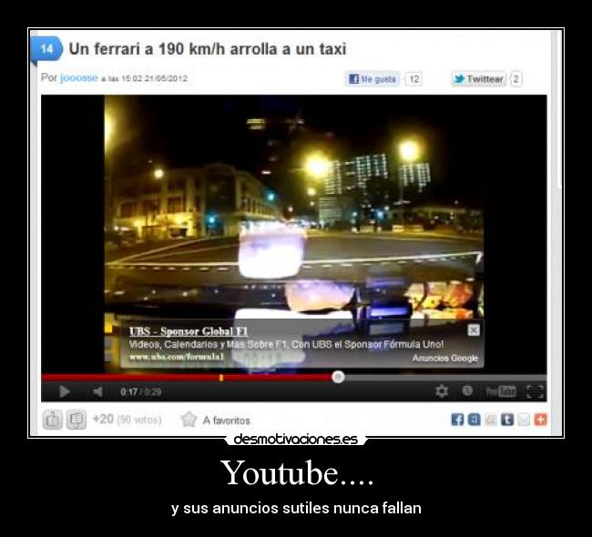 Youtube.... - y sus anuncios sutiles nunca fallan