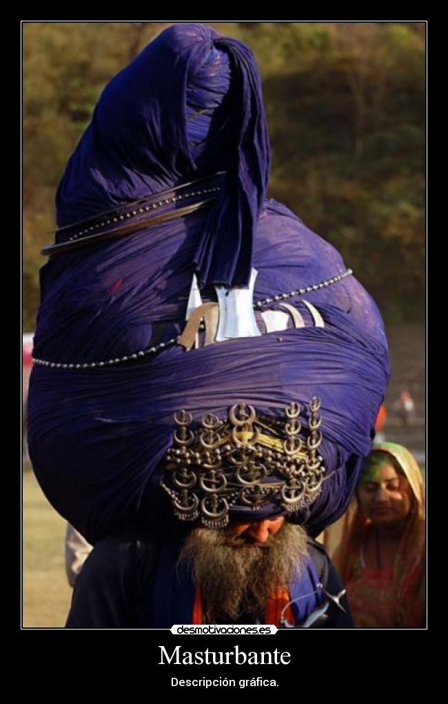 Masturbante - Descripción gráfica.