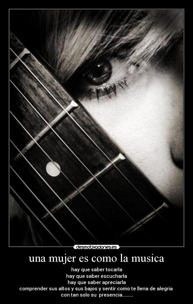 una mujer es como la musica - 