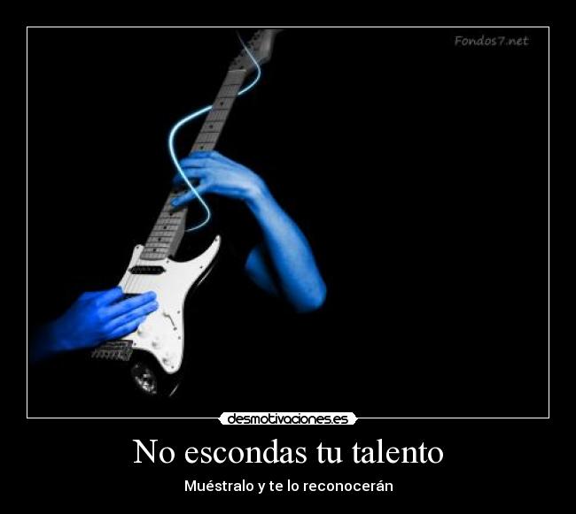 No escondas tu talento -