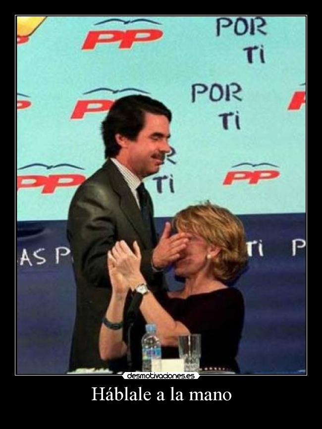 Háblale a la mano -