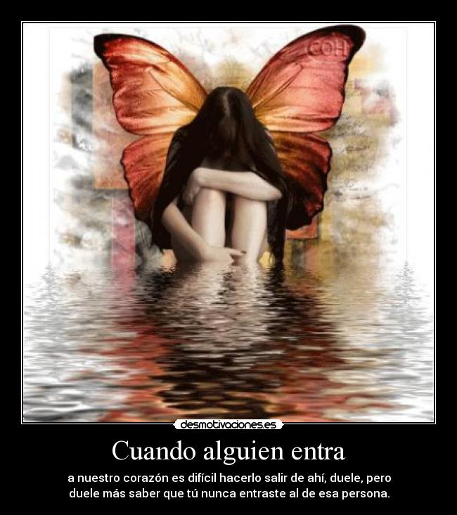 Cuando alguien entra -