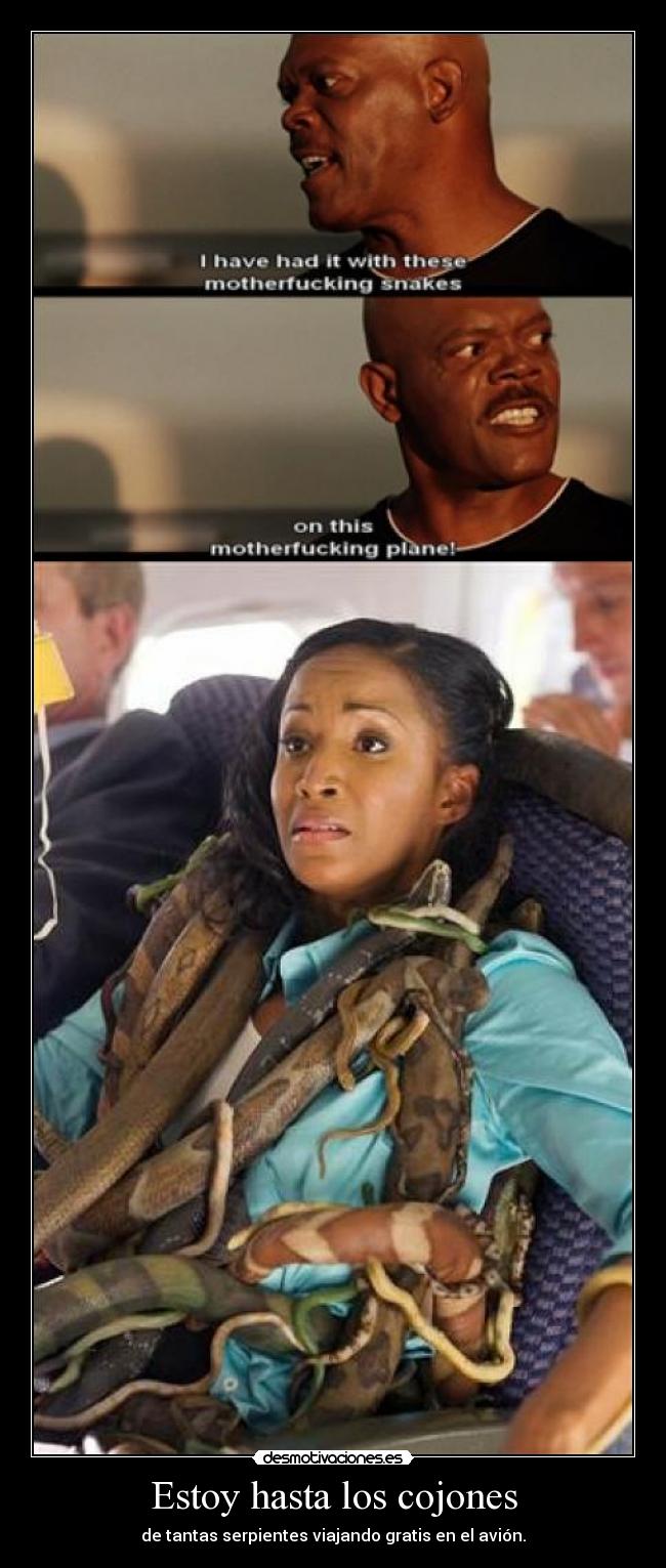 Estoy hasta los cojones -