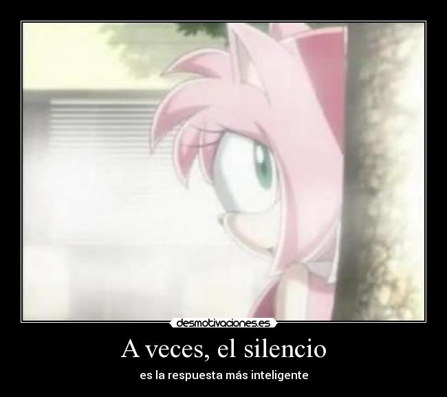 A veces, el silencio -