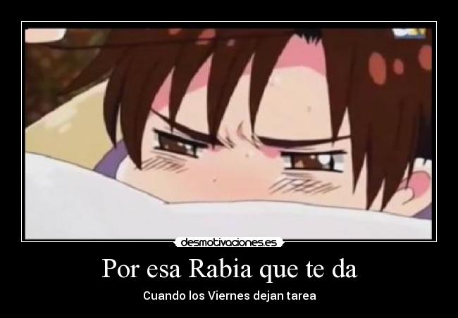 Por esa Rabia que te da - Cuando los Viernes dejan tarea