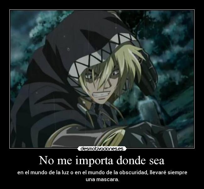 No me importa donde sea - 