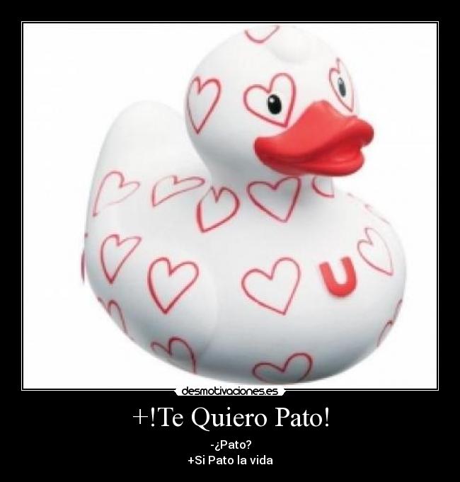 +!Te Quiero Pato! - -¿Pato?
+Si Pato la vida