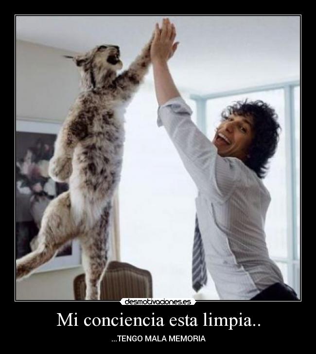 carteles conciencia limpia desmotivaciones