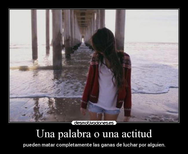 Una palabra o una actitud -