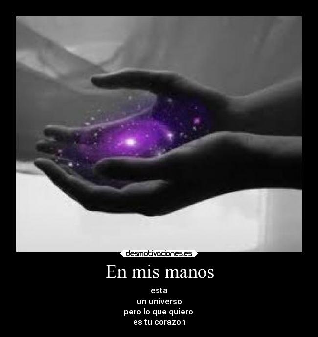 En mis manos -