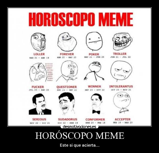 HORÓSCOPO MEME -