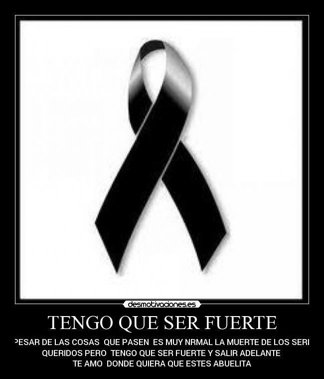 TENGO QUE SER FUERTE -
