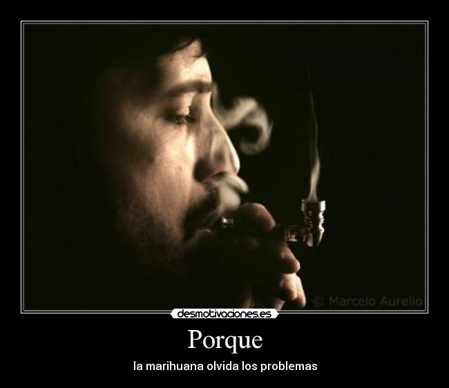 Porque - la marihuana olvida los problemas