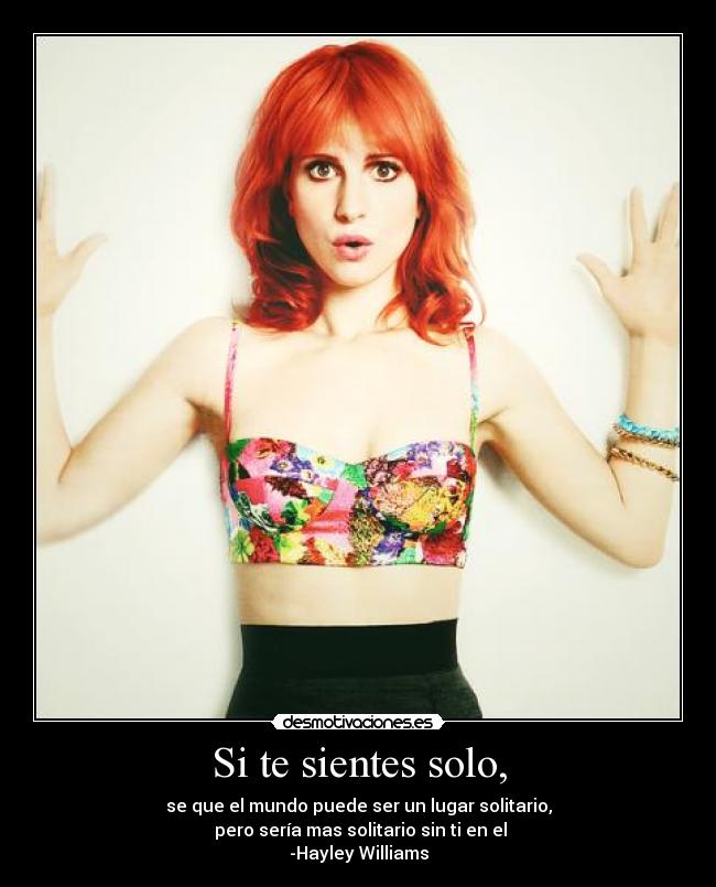carteles hayley williams desmotivaciones