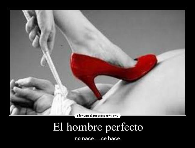 El hombre perfecto - no nace......se hace.