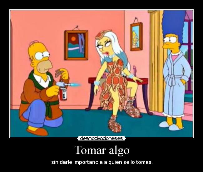 carteles lady gaga homero lisa goes gaga desmotivaciones