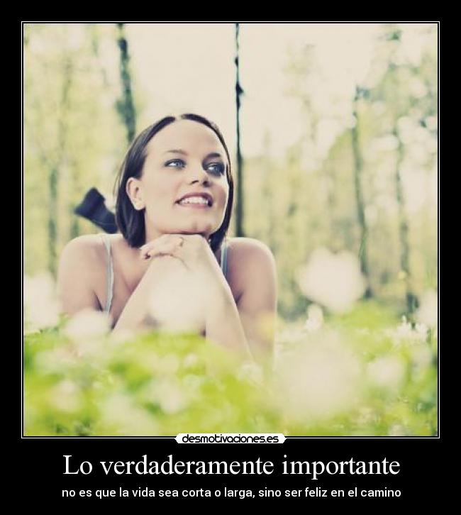 Lo verdaderamente importante -
