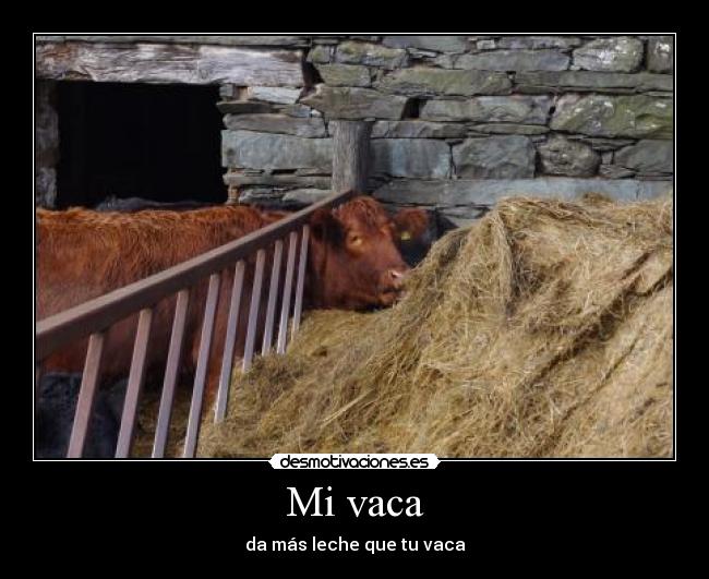 Mi vaca - da más leche que tu vaca