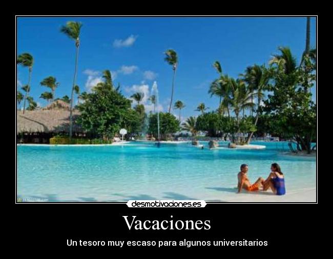 carteles vacaciones tesoro escaso universitarios punta cana desmotivaciones