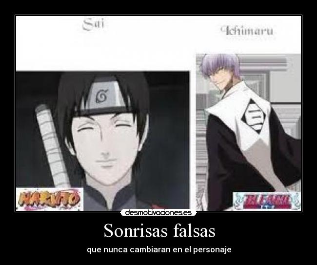Sonrisas falsas -