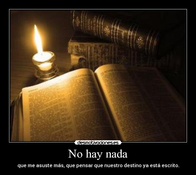 No hay nada -