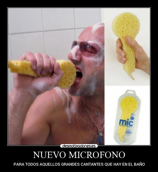 NUEVO MICROFONO - PARA TODOS AQUELLOS GRANDES CANTANTES QUE HAY EN EL BAÑO