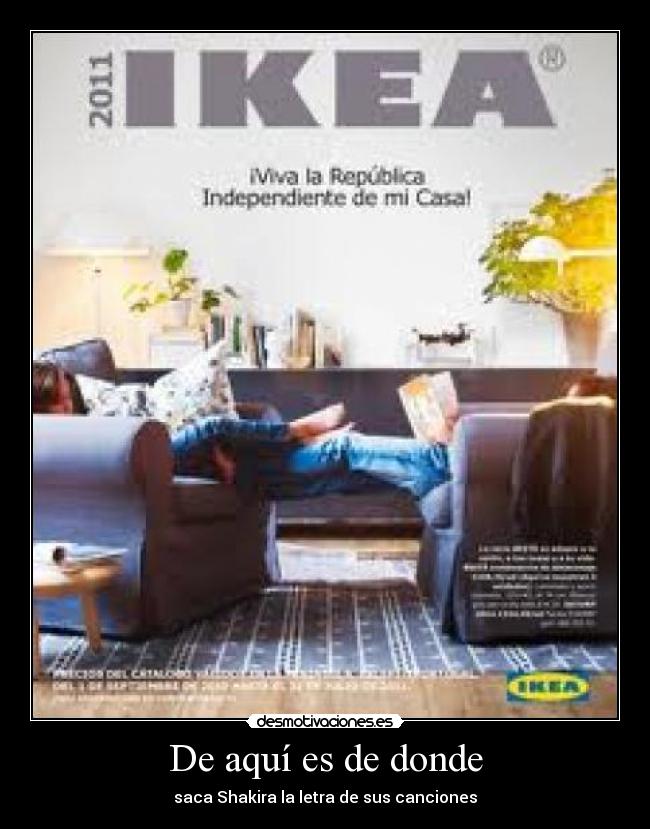 carteles ikea shakira desmotivaciones