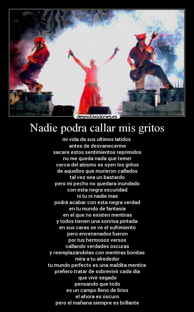 Nadie podra callar mis gritos - 