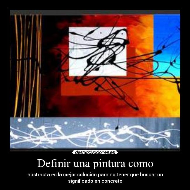 Definir una pintura como - 