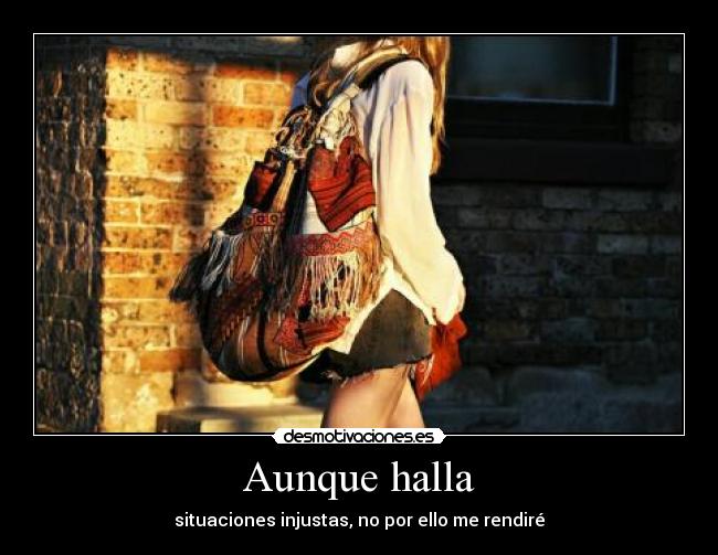 Aunque halla -