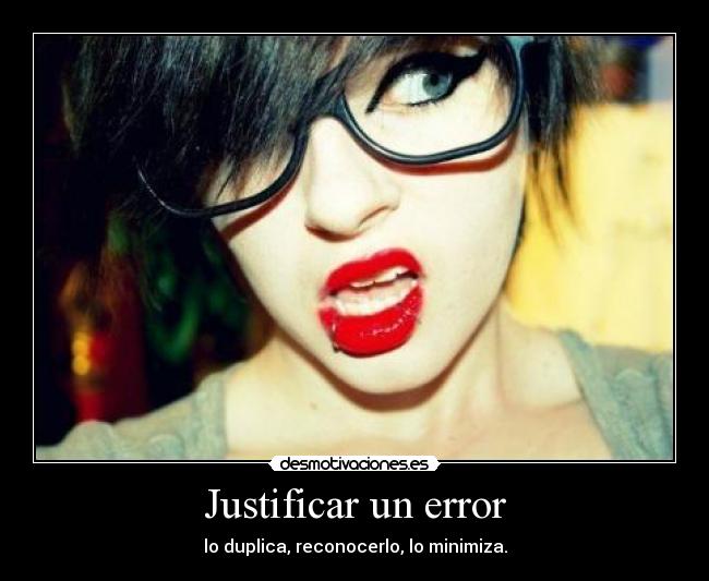 carteles justificar desmotivaciones