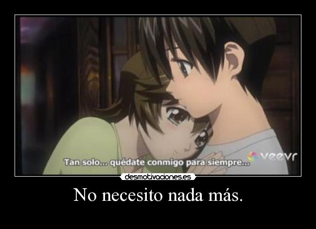 No necesito nada más. -