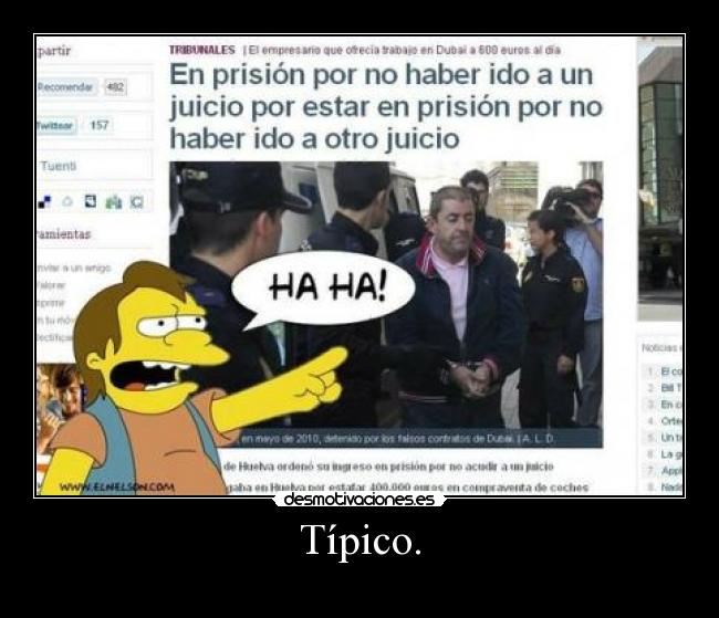 Típico. -