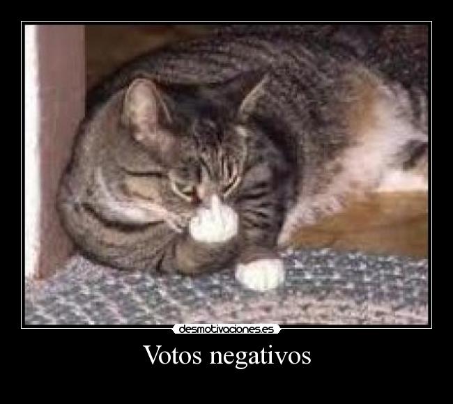 Votos negativos - 