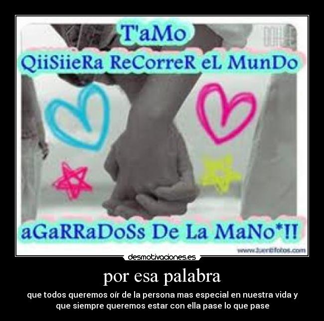 por esa palabra - 