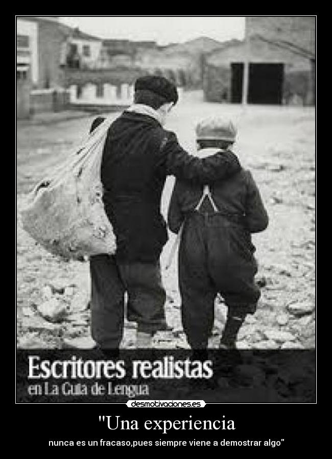Una experiencia - 