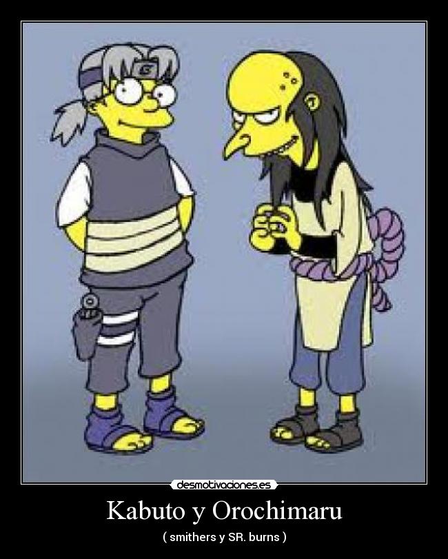 Kabuto y Orochimaru -