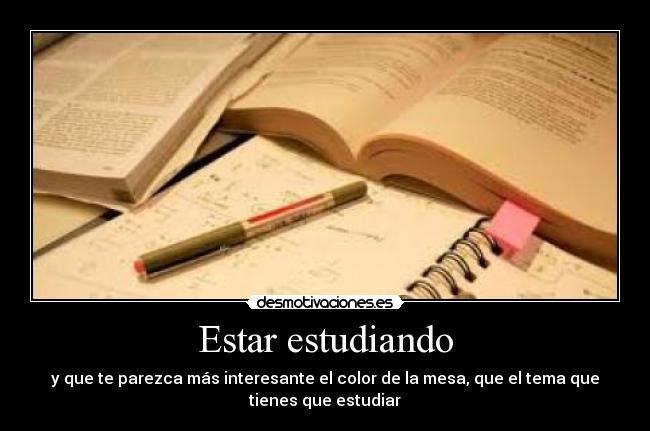 Estar estudiando - 