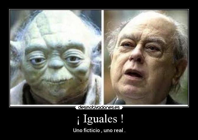 ¡ Iguales ! - Uno ficticio , uno real .
