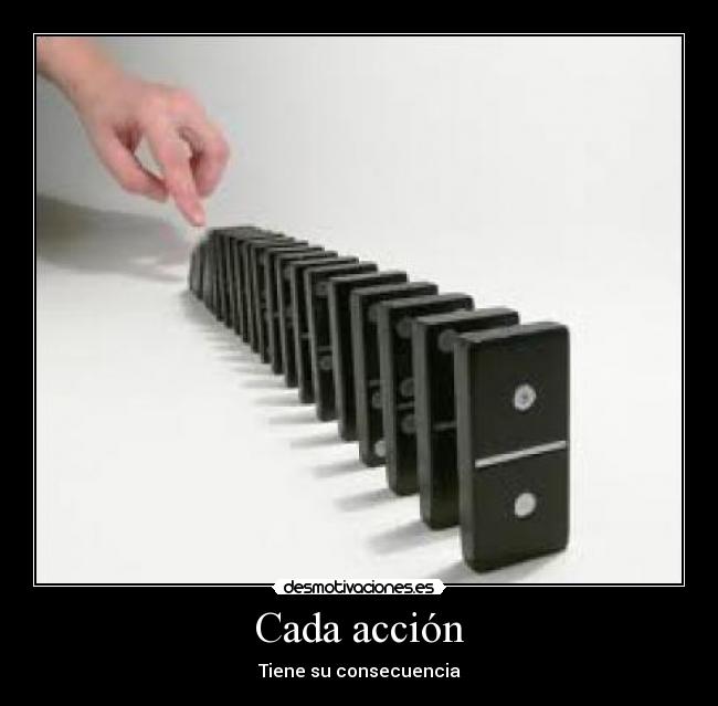 carteles accion consecuencia desmotivaciones