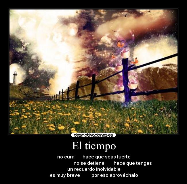 El tiempo -