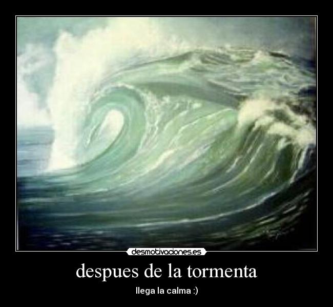 despues de la tormenta -