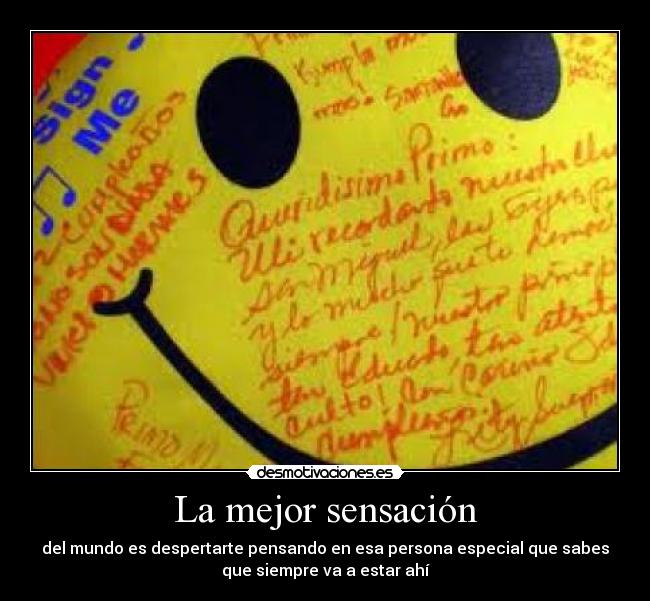 La mejor sensación - 