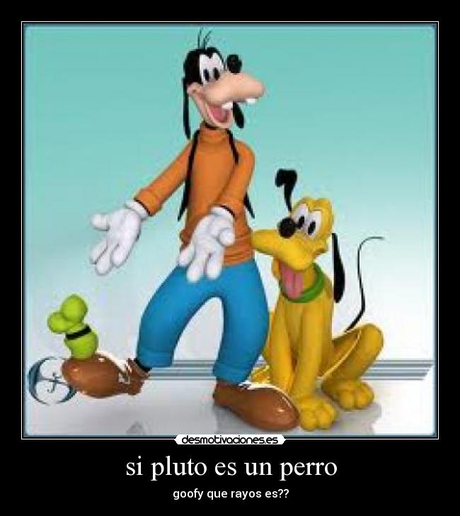 si pluto es un perro -
