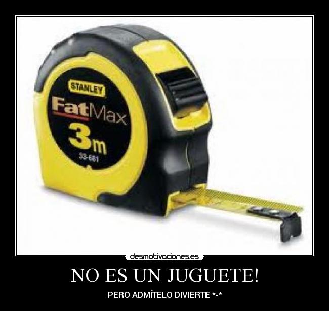 NO ES UN JUGUETE! -