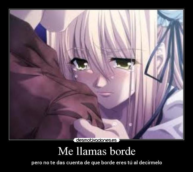 Me llamas borde - 