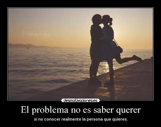 El problema no es saber querer - 
