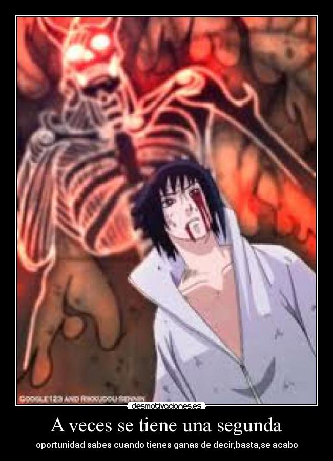 carteles veces tiene una segunda sasuke desmotivaciones