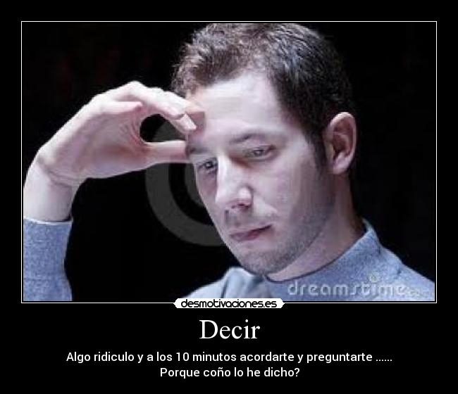Decir -