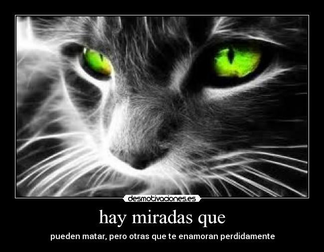 hay miradas que -